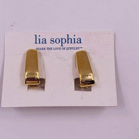 Lia Sohia Jewelry - Lia Sophia Gorgeous Classic‎ Gold Tone Moda Elegant Clip Earrings